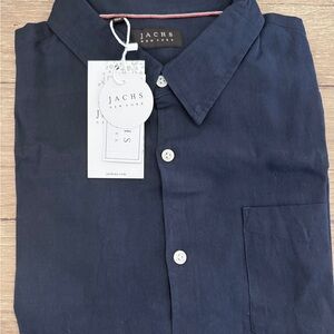 Jach’s Men's Short Sleeve Navy Shirt
